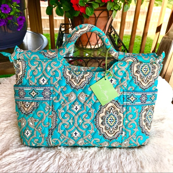 Vera Bradley Handbags - VERA BRADLEY Gabby Totally Turq Handbag NWT